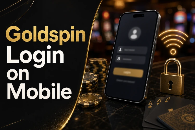 Goldspin Login on Mobile